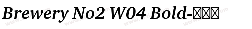 Brewery No2 W04 Bold字体转换